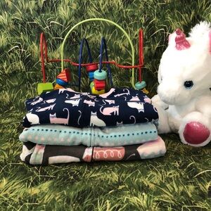 Baby Girls Full Length Onesies with footies size 12 M